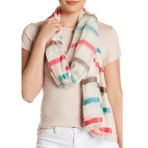 NWOT Michael Stars Bright Stripe Scarf